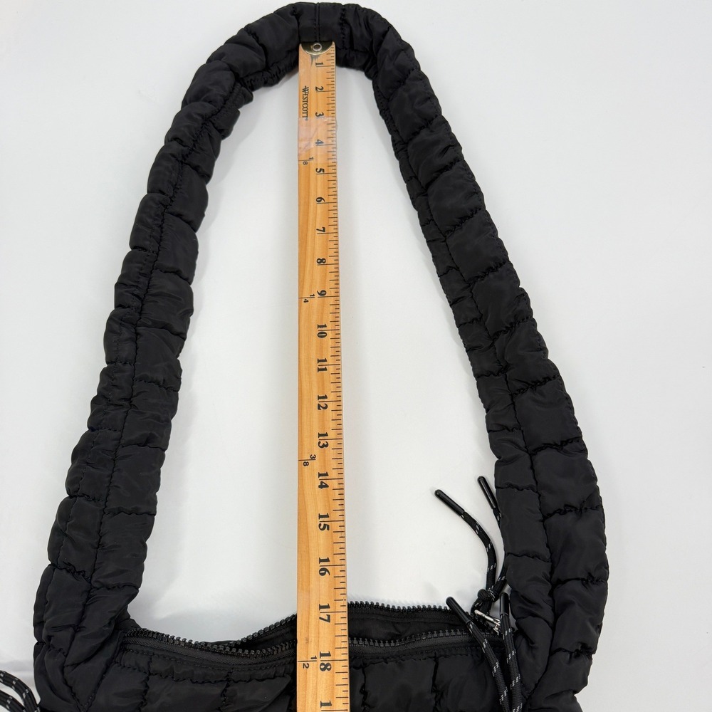 Free People FP Movement Baby Carryall Black Quilted Puffer Bag Padded Strap - Picture 10 of 10